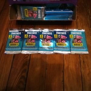 Lot of 5 Panini Fortnite Series 1 Booster Packs
